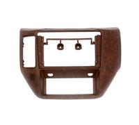 9" 2 Din Car Radio Fascia For Nissan For Patrol V5 Y61 2004-2012 Video Dash Panel Player Audio Stereo Frame Dashboard Mount Kit(Mahogany LHD,Frame)