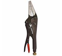 9" 230mm Long Nose Locking Pliers Heavy Duty Mole Vice Grips Chrome Moly Steel Adjustable Grip Tool with Precision Tapered Jaws for Welding Mechanics DIY Garage Repair Use