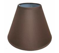 9" (23cm) Cotton Textured Fabric Coolie Light Shade Table Ceiling Lamp Shades (Brown)