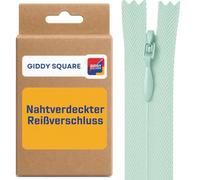 9" (23cm) Pale Aqua Invisible Zip - Concealed Nylon Closed-End
