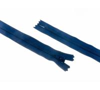 9" 23cm YKK Nylon Closed End Dress Zips Light Navy Blue - per Single Zip
