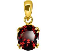 9.25 Ratti 8.47 Carat Hessonite Garnet Stone Ashtdhatu Gold Plated Pendant Original And Certified By Wtgtl Natural Gomed Gemstone Unheated And Untreated For Astrological Purpose-B092JK4MMRNAMZ