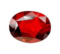 9.25 Ratti 8.55 Carat A Certified Natural Hessonite Garnet (Gomed Siloni) Loose Gemstone Silver Simulated Sapphire Silver Created Sapphire