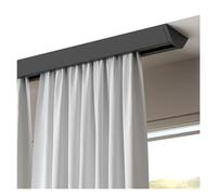 9.2ft Aluminum Sliding Track Kit for RVs - Silent Glider Rollers, Inward Opening, No Bracket, Smooth Operation, Durable Black Design (280cm) - Enhance Your RV Experience