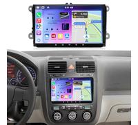 9" 2G+64G Android 15 Car Stereo for VW Golf MK5 2003-2009 Double Din | Car Radio with Wireless Carplay Android Auto Bluetooth Touchscreen GPS WIFI FM RDS Split Screen Mirror Link Backup Camera