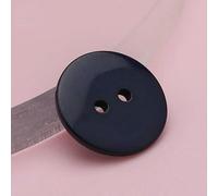 9-30mm Colorful Double Eye Bread Button Round Resin Sewing Buttons DIY Crafts Scrapbooking Multicolour Garment Accessories-Navy blue-18L 11.5 MM 100pcs
