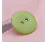 9-30mm Colorful Double Eye Bread Button Round Resin Sewing Buttons DIY Crafts Scrapbooking Multicolour Garment Accessories-Light green-36L 23.0 MM 30pcs