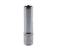 9/32" Deep SAE Socket 1/4" Drive 48mm Length 6 Point Chrome Vanadium Steel