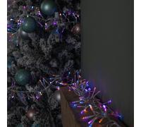 Samuel Alexander 9.3m LED Cluster String Lights with Timer in Rainbow on Clear Cable Samuel Alexander Multicolor
