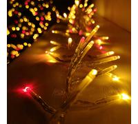 Samuel Alexander 9.3m LED Cluster String Lights with Timer in Vintage Gold & Red Samuel Alexander Red