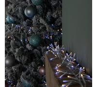 Samuel Alexander 9.3m 720 LED Cluster String Lights with Timer in White on Clear Cable Samuel Alexander White