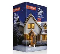 9.3m 720 Vintage Gold LED Outdoor Multi-Action Cluster Supabrights with Timer