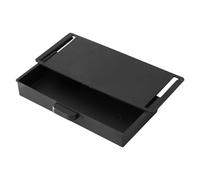 9.3x4.1x1.4 Inch Plastic Under Table Drawer, Self-Adhesive Hidden Under Desk Storage Tray for Home and Office