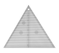 9.4-Inch Acrylic Quilting Ruler, 60-Degree Triangle Template with Slotted Design for Patchwork & Applique, Works with Missouri Star Quilt Patterns