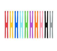 9.4 Inch H Rubber Bands, 10 Pcs Silicone Elastic Rubber Bands Assorted Color Size Book Strap Colored Wrapping Band for Home Office Files Folder Art Cooking Board Game (5.1x0.6")