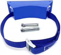 9.4 Inches Gas Cylinder Fixed Rack Adjustable Straps & 2 Fixing Screws, Wall-Mounted Cylinder Bracket for Clinics(Blue,1 pc)