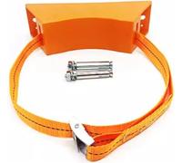 9.4 Inches Gas Cylinder Fixed Rack Adjustable Straps & 2 Fixing Screws, Wall-Mounted Cylinder Bracket for Clinics(Orange,1 pc)