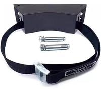 9.4 Inches Gas Cylinder Fixed Rack Adjustable Straps & 2 Fixing Screws, Wall-Mounted Cylinder Bracket for Clinics(Schwarz,4 pcs)