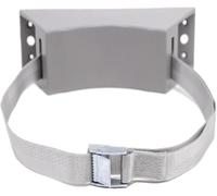 9.4 Inches Gas Cylinder Fixed Rack Adjustable Straps & 2 Fixing Screws, Wall-Mounted Cylinder Bracket for Clinics(Grey,2 pcs)