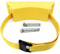 9.4 Inches Gas Cylinder Fixed Rack Adjustable Straps & 2 Fixing Screws, Wall-Mounted Cylinder Bracket for Clinics(Yellow,4 pcs)