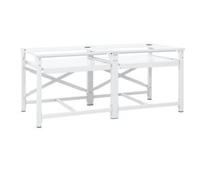 (9.4 kg) vidaXL Washing Machine Pedestal Stand Holder Raiser Dryer Pedestal Stand White