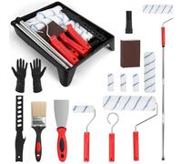 9" & 4" Paint Roller Set & Tray for Walls, Ceilings & Doors(19PCS)