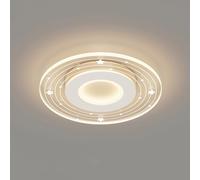 9.4" Small Ceiling Light, Modern Led Acrylic Ceiling Lamp, 3000K-4000K-6000K 3-Color Adjustable Ceiling Lighting Fixtures, White Flush Mount Close to Ceiling Lamps for Hallway Entryway, JYLSSKUK, a