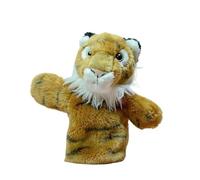 9.4" Tiger Hand Puppet, Soft Plush Tiger Puppet for Storytelling,Pretend Play Toy