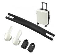 9.4in Luggage Case Handle Grip, Replacement Luggage Pull Handle with Metal Ear Brackets, Universal Travel Bag Carry Handle Repair Accessory for Suitcase & Trolley