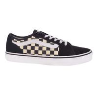 (9.5, Black/White) Vans Mens Filmore Decon Checkered Low-Top Casual Trainers Sneakers - Black/White