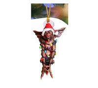 9*5 CM Gremlins Mowhawk in Fairy Lights Hanging Festive Decorative Ornament,Unleash some mischievous fun with the Gremlins Mohawk Ornament, a whimsical addition to your Christmas festive decorations