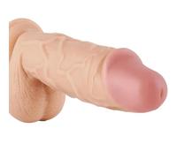 9.5 Inch Extra Large Huge Monster Giant Big Thick Realistic Dildos, Large Flexible Dildo with Suction Cup, G Spot Anal Dildo Adult Sex Toy for Women & Men Couple Plug Masturbation Hand Play - Flesh