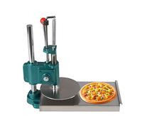 9.5" Manual Pizza Dough Press Machine - Adjustable Thickness Stainless Steel Pastry Maker for Pizza Crusts, Chapati, Hand Pies & Soft Rolls - Commercial Quality Tool