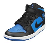 (9.5) Nike Air Jordan 1 Mid Mens Fashion Trainers in Black Blue