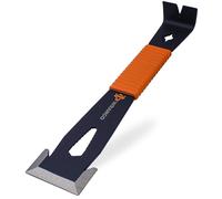 9.5" Trim Pry Bar-Patented Flat Bar Nail Puller-Wide Wing Ends