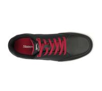 (9.5 UK, Black) Slazenger Mens Leather Casual Golf Shoes