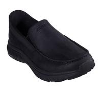(9.5 UK, Black Synthetic) Skechers Mens Pollard - Osgood Learther Slip-ins Shoes - Cocoa Leather