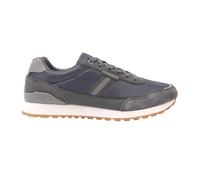 (9.5 UK, Dark Grey) Kappa Mens Draydon Logo Suede Low Cut Trainers