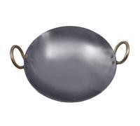9.50 to 10 INCH INDIAN PURE IRON LOHA KADHAI DEEP FRYING PAN KADHAI FOR FRYING, COOKING - Fastest Delivery By DHL