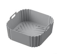 9.5cm Deep Silicone Pot for Cosori 5.5-6.2L Even Cooking(A Gray)