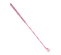 9.5Inch Silicone Straw Cleaner Brush Extra Long Bendable Pipe Cleaner Reusable Travel Bottle Lid Cleaning Tool for Stanley Metal Glass Straws (Pink)