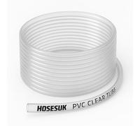 9.5mm ID x 12.5mm OD Clear PVC Tube, Food Grade Vinyl Hose, 30 Metres | Brewing, Wine & Drinks Transfer | 1.5mm Wall, 1.5 Bar Working, 4.5 Burst | Full Coil, Fewest Joins | -10 to +65°C (Peak 70°C)