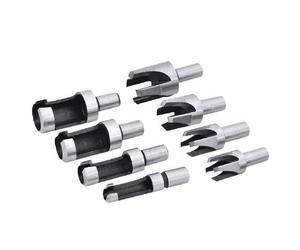 9.5mm Shank Wood Plug Cutter 8 Piece Set - Pieces Rolson 4859 New Brand Drill - wood plug cutter 8 pieces rolson 48598 new brand drill set carpentry