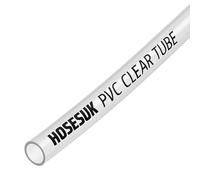 9.5mm x 12.5mm PVC Clear Vinyl Tubing Plastic Tube Flexible Water Pipe 3 Metre (9.84 Ft)