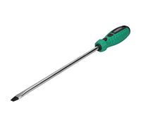 9.5mm x 250mm Slotted Flat Headed Screwdriver with Magnetic Tip Rubber Handle