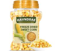 9.5oz Freeze Dried Sweet Corn Kernels - Super Sweet Dehydrated Yellow Corn, Single-Ingredient Vegan Dried Vegetable for Salad, Soup, Stew - Kosher Food for Everyday Meals and Camping