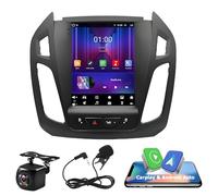 9.7" 4G+64G Android 14 Car Stereo Radio for Ford Transit Connect 2014-2018 Double Din w/Wireless Carplay Android Auto Car Stereo MP3 MP4 Player w/AHD Backup Camera Mic Mirror Link Bluetooth FM/RDS SWC