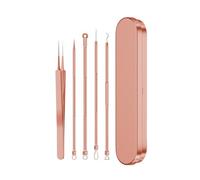 9/7/5PCS Blackhead Removal Needles Kits Rose Gold Stainless Steel Pimple Cleansing Tool(5pcs)