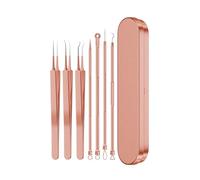 9/7/5PCS Blackhead Removal Needles Kits Rose Gold Stainless Steel Pimple Cleansing Tool(7pcs)