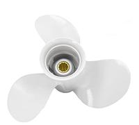 9 7/8x10 1/2 Boat Motor Aluminum Propeller - Compatible with Yamaha Outboard Engines C 20HP 25HP 30HP - Replaces 664-45945-01-EL 664-45945-00-00 - 10 Spline Tooth - Aluminum Outboard Propeller